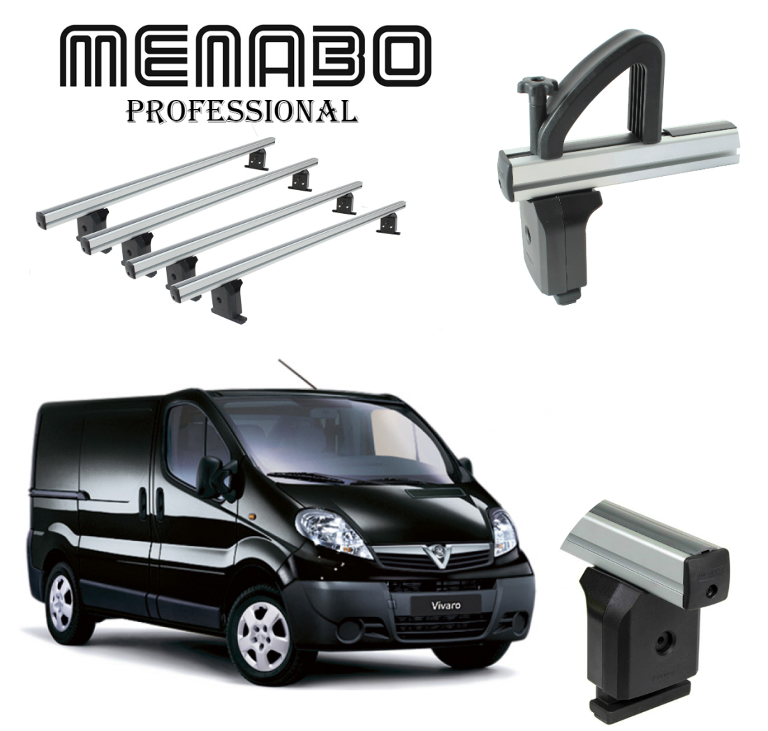 KROVNI NOSAČI ZA OPEL VIVARO (A) - L1,L2 , H1 01-2014.G.  SET 4 NOSAČA + GRANIČNICI